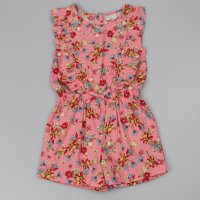 C42039: Girls Floral Shorty Jumpsuit (2-4 Years)